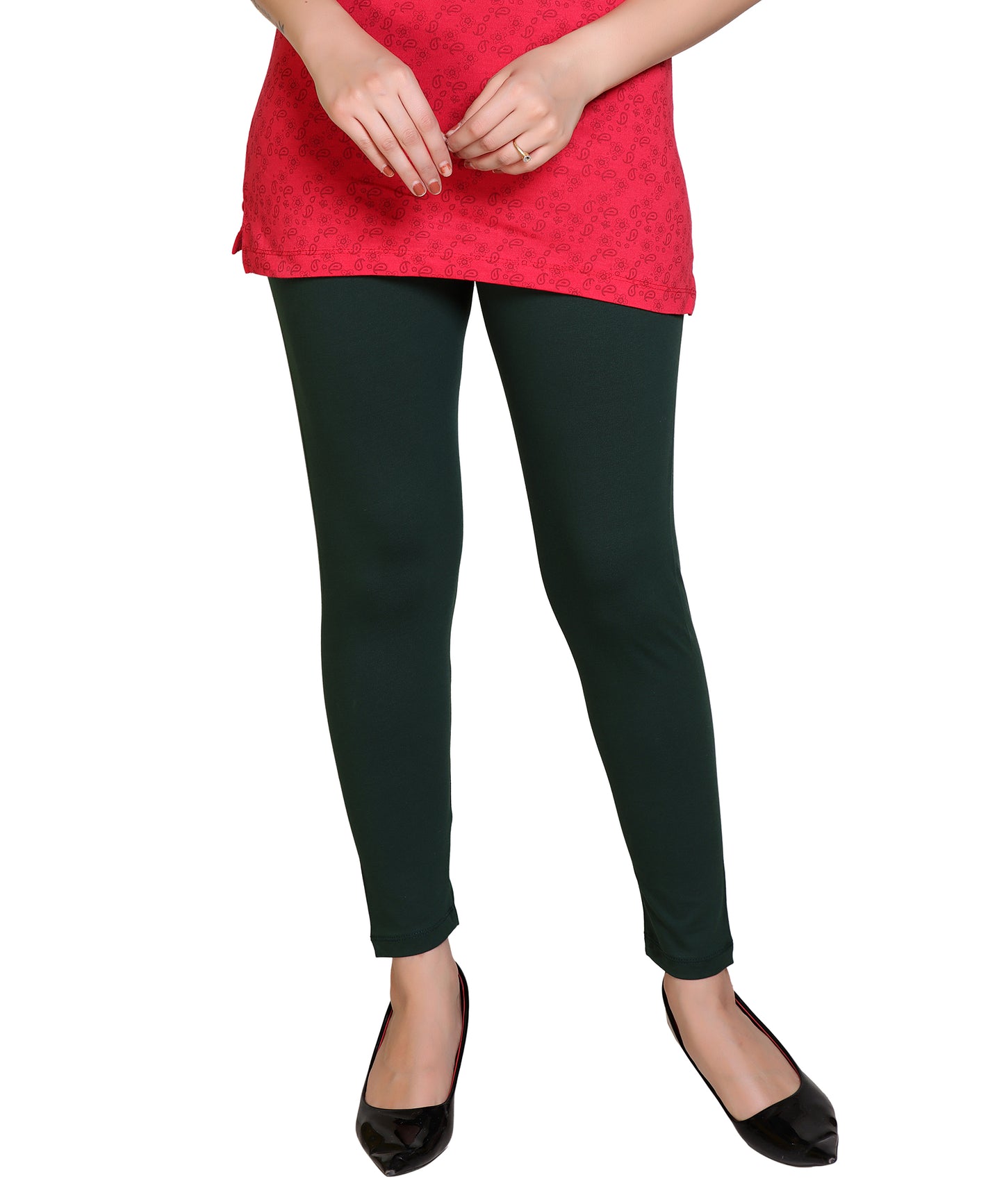 Women High Waist Leggings for Casual & Formal Wear Cotton Lycra Ankle Length