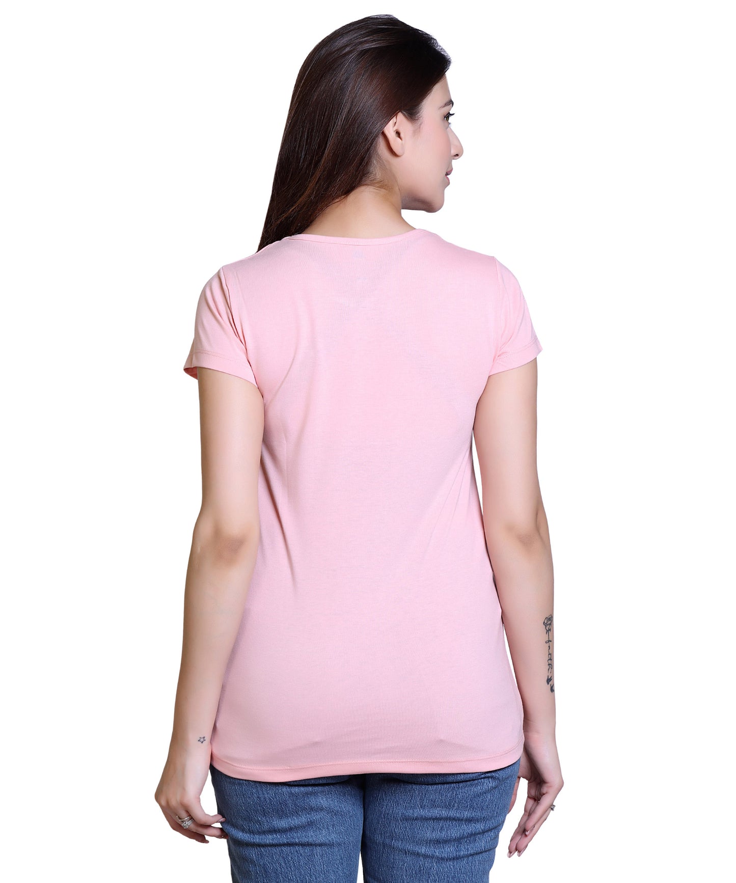 Women It's Okay Cotton Blend Round Neck Half Sleeves T-Shirt