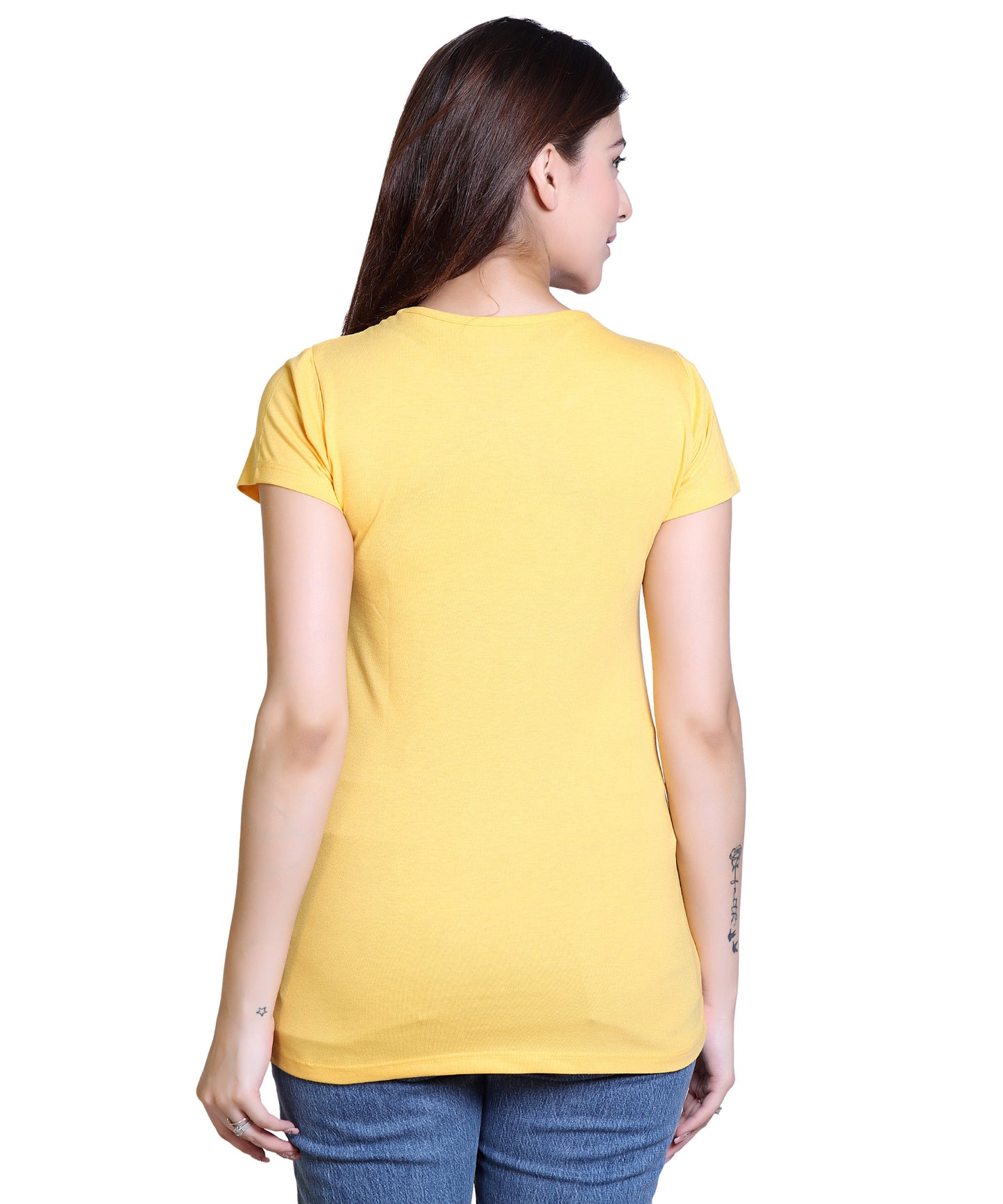 Women It's Okay Cotton Blend Round Neck Half Sleeves T-Shirt