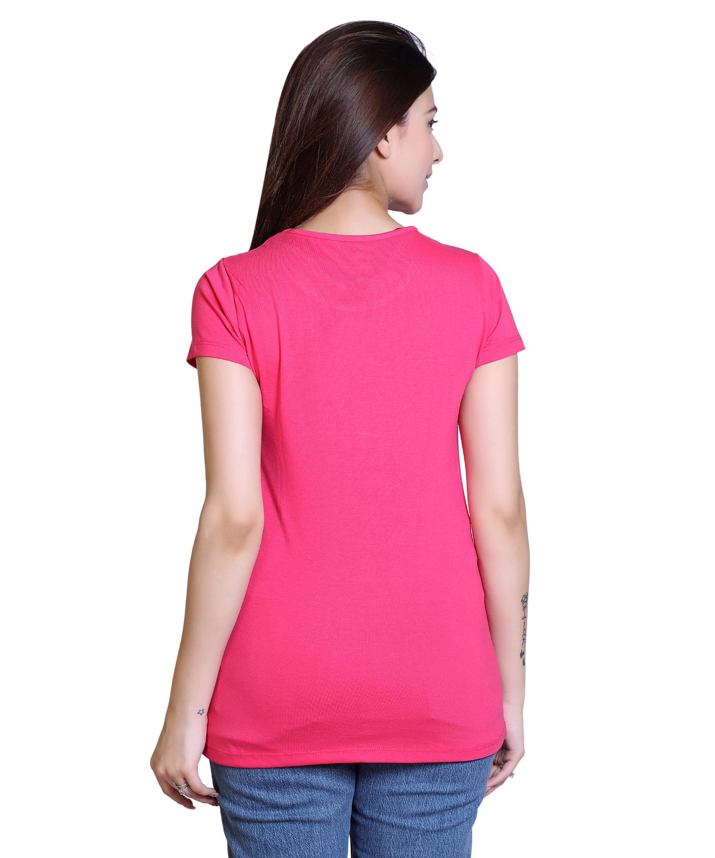 Women Embrace The Change Cotton Blend Round Neck Half Sleeves T-Shirt