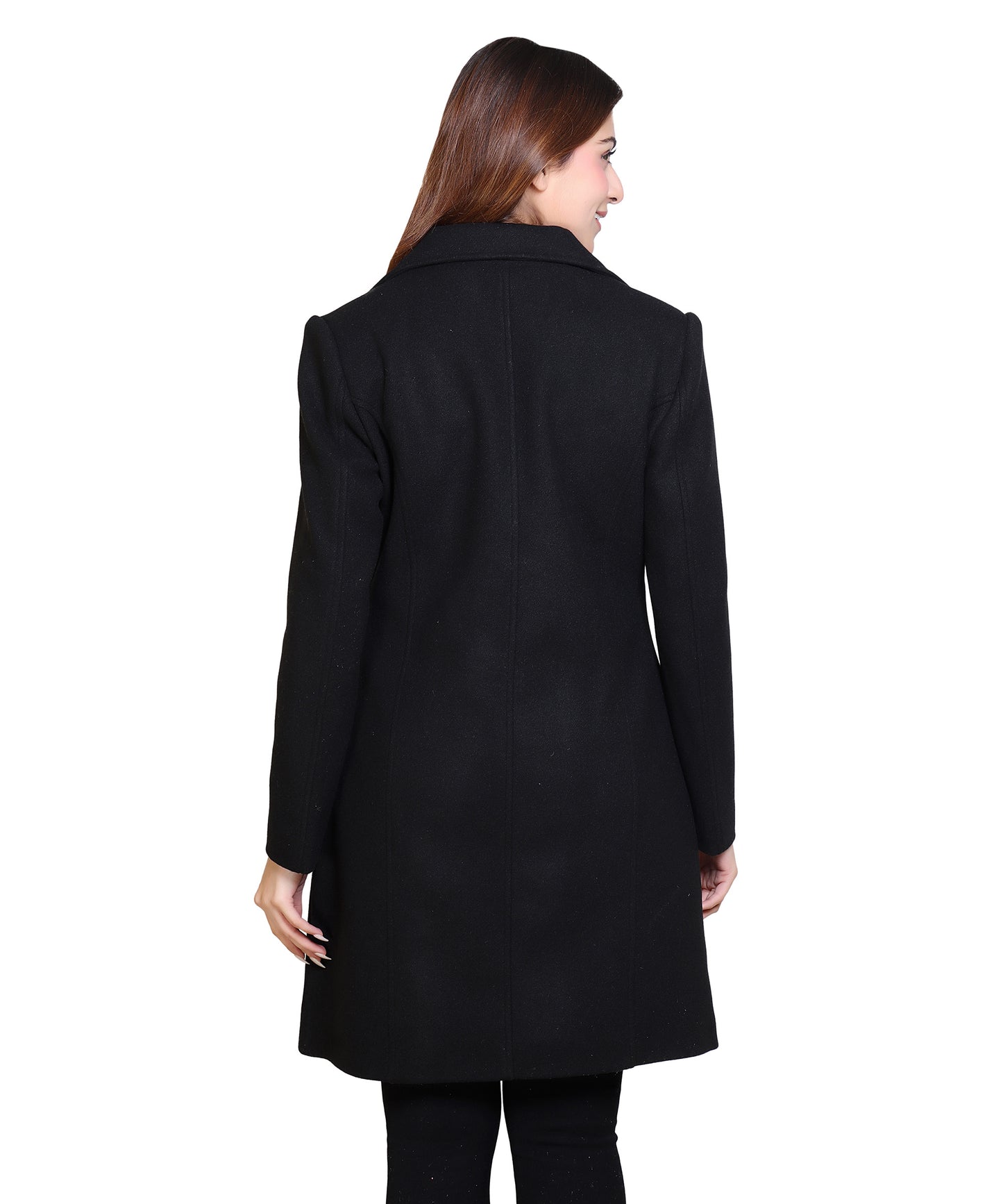 Women Stylish Full Sleeves Classic Winter Long Coat | Formal And Casual Winter Wear