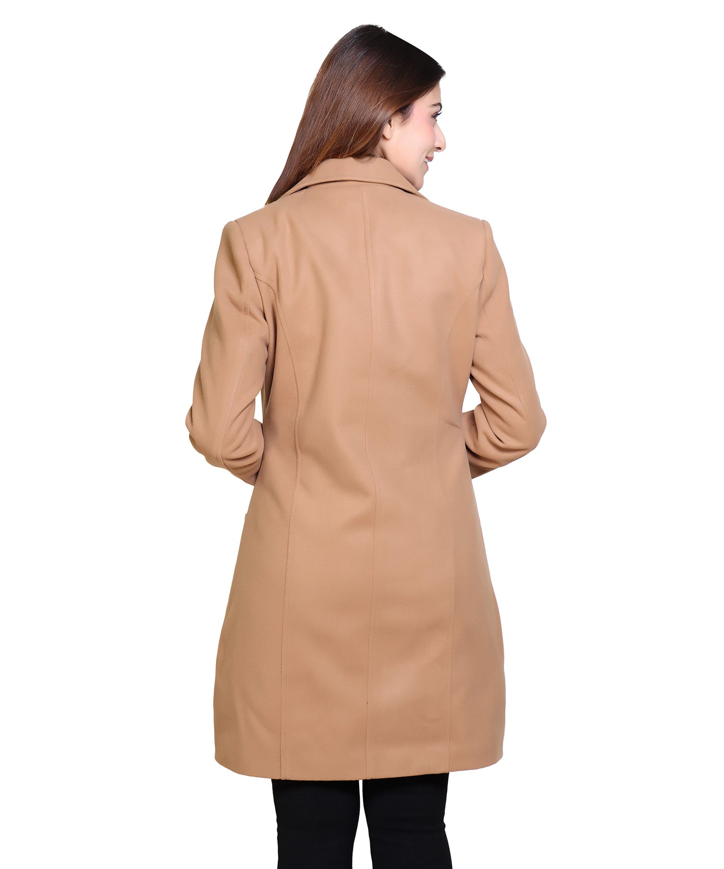 Women Stylish Full Sleeves Classic Winter Long Coat | Formal And Casual Winter Wear