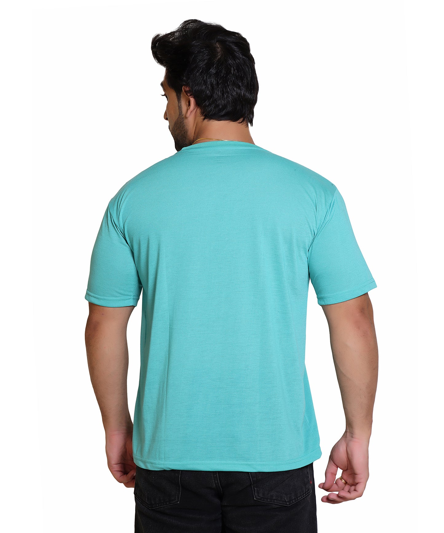 Men Too Much Cotton Blend Round Neck Half Sleeves T-Shirt