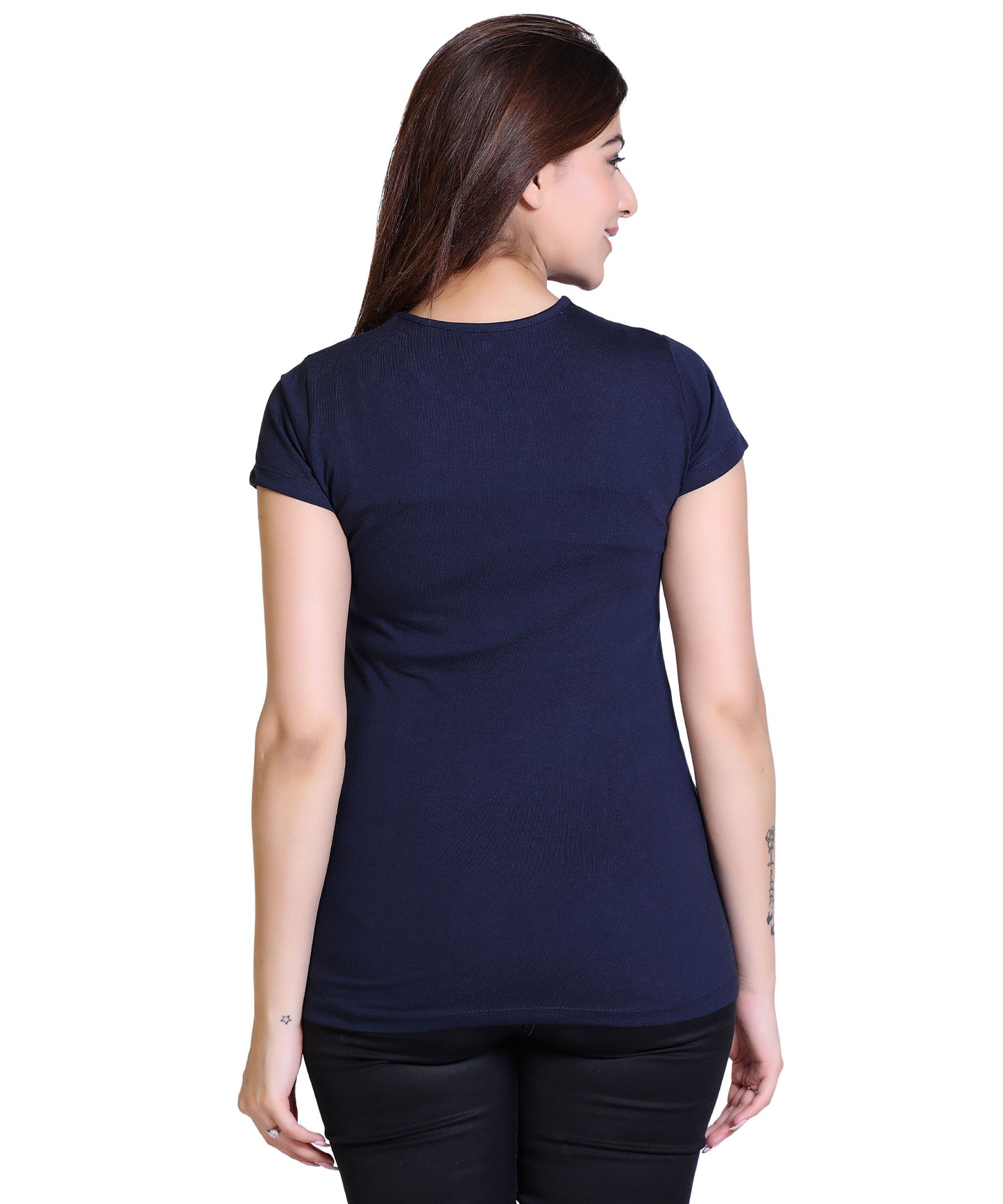 Women Embrace The Change Cotton Blend Round Neck Half Sleeves T-Shirt