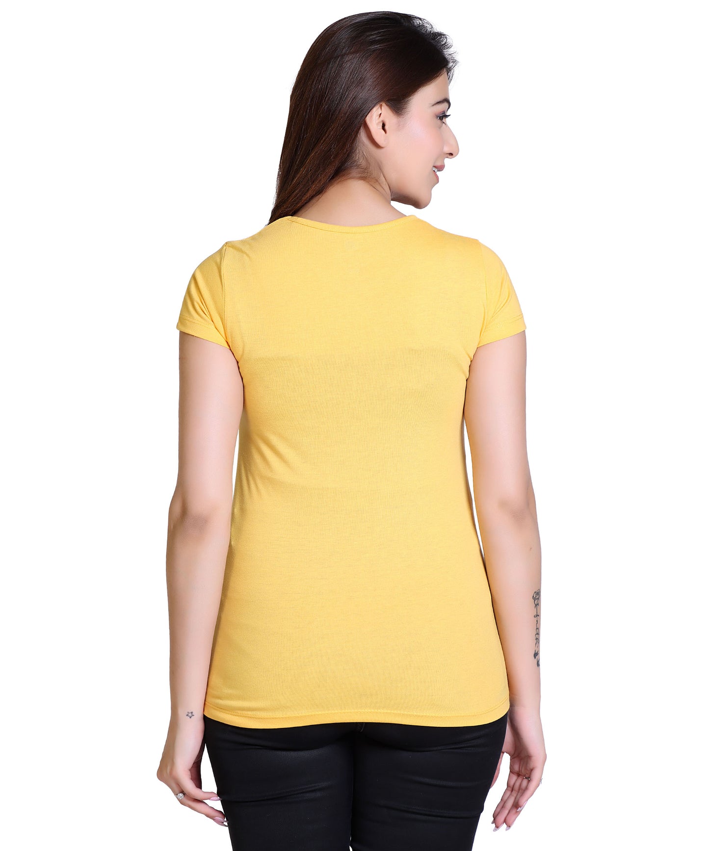 Women Embrace The Change Cotton Blend Round Neck Half Sleeves T-Shirt