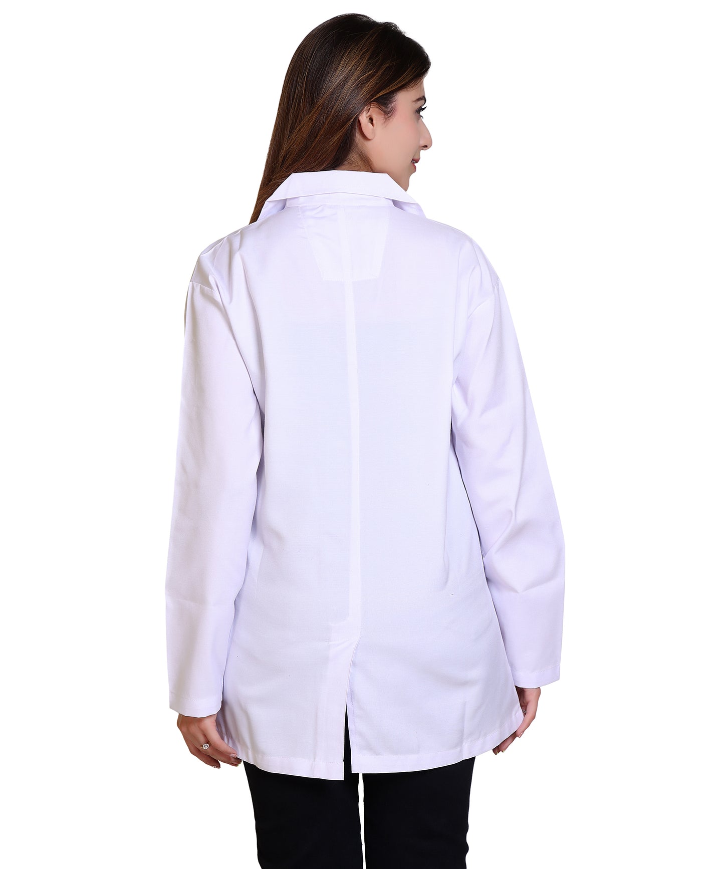 Full Sleeves Lab Coat with 3 Pockets | Medical and Scientific Professionals Lightweight and Breathable