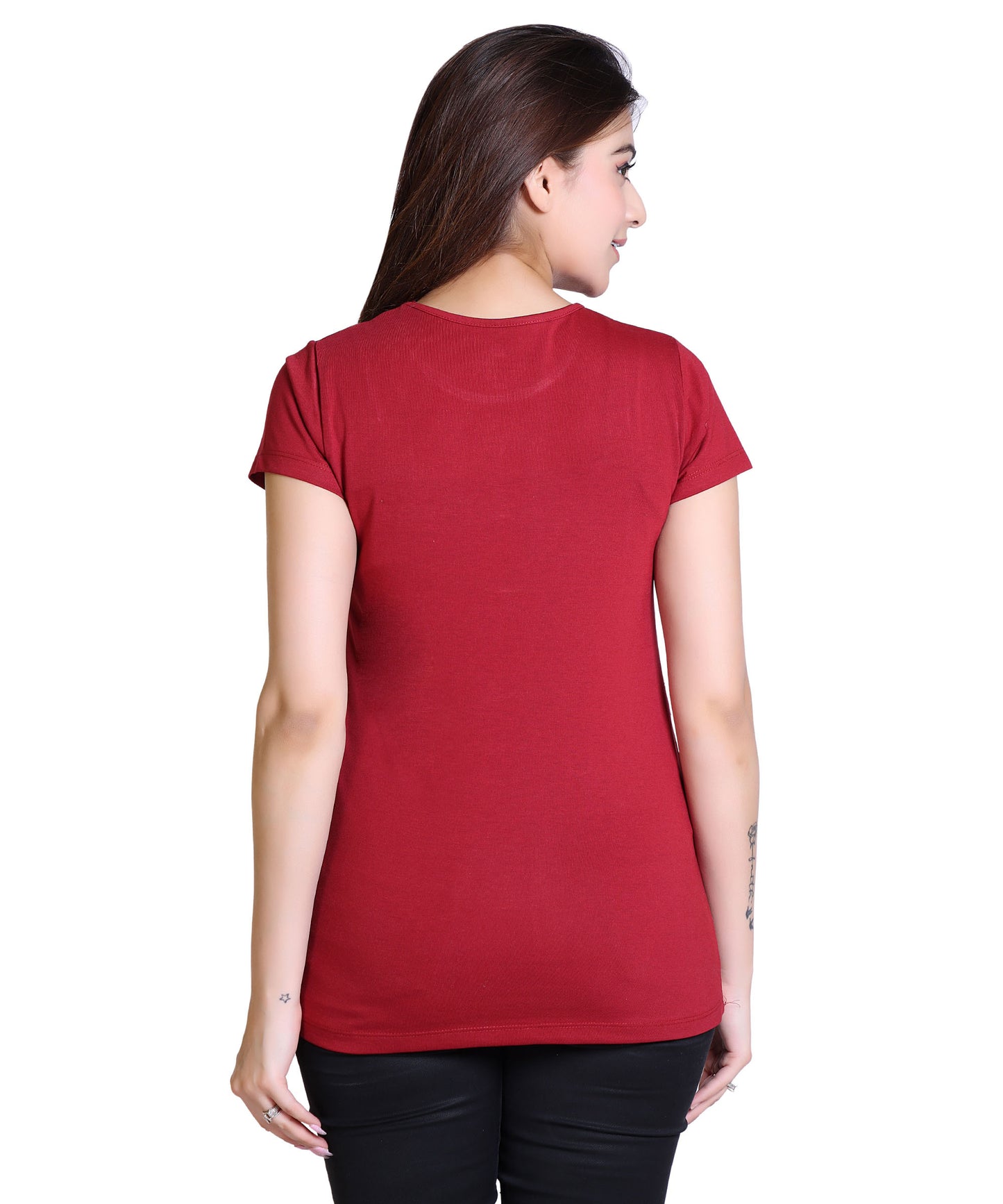 Women Embrace The Change Cotton Blend Round Neck Half Sleeves T-Shirt