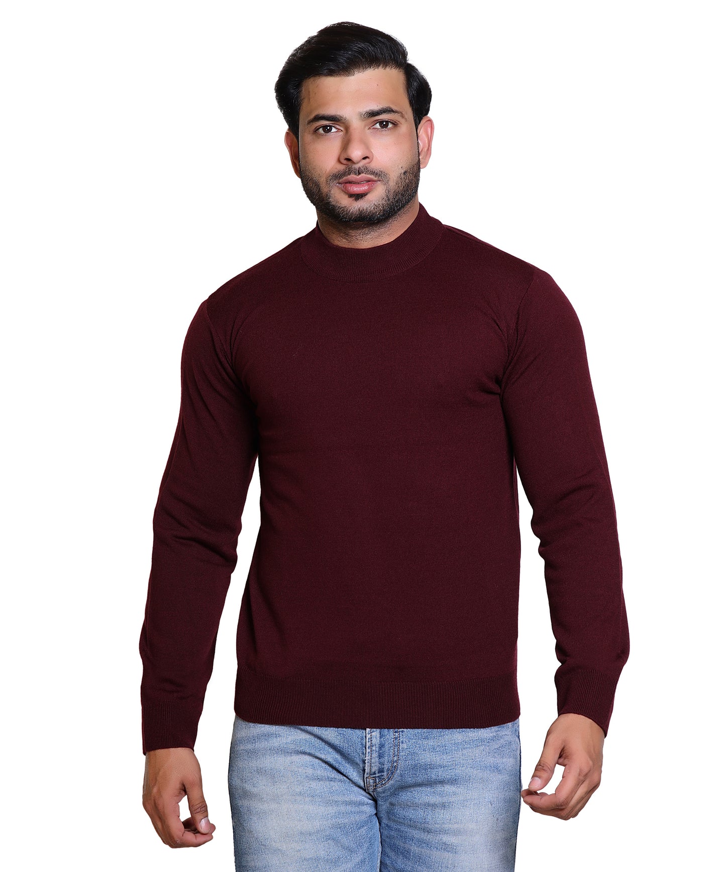 Men Round Neck Full Sleeves Sweater | 100% Acrylic Men Pullovers and Cardigans