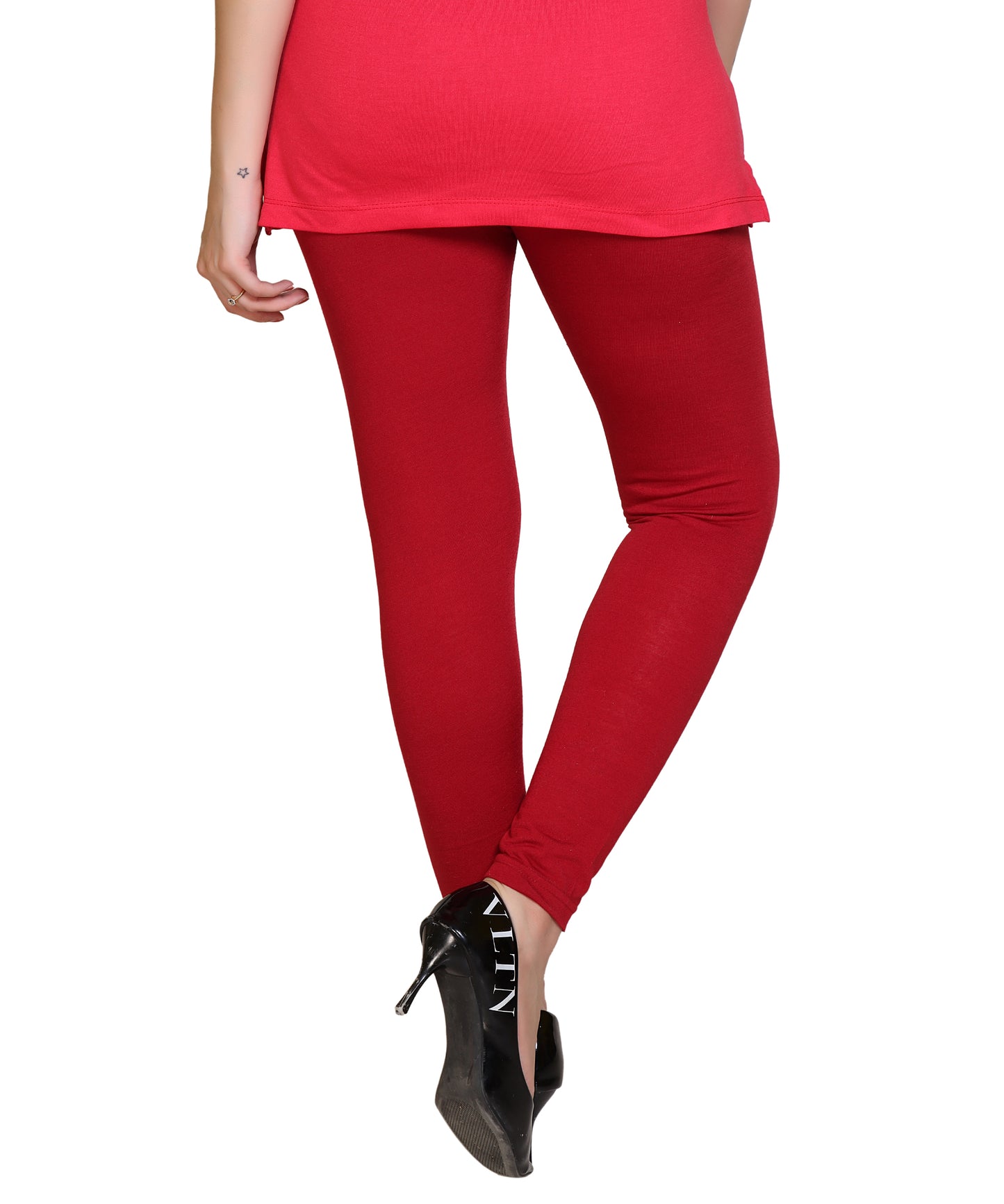 Women High Waist Leggings for Casual & Formal Wear Cotton Lycra Ankle Length