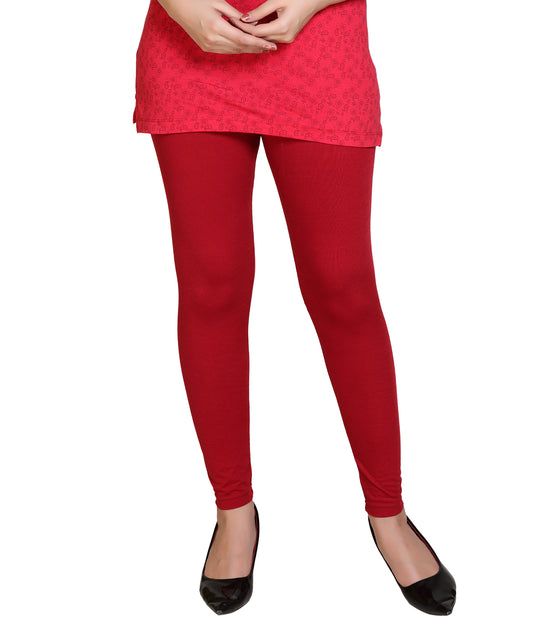 Women High Waist Leggings for Casual & Formal Wear Cotton Lycra Ankle Length