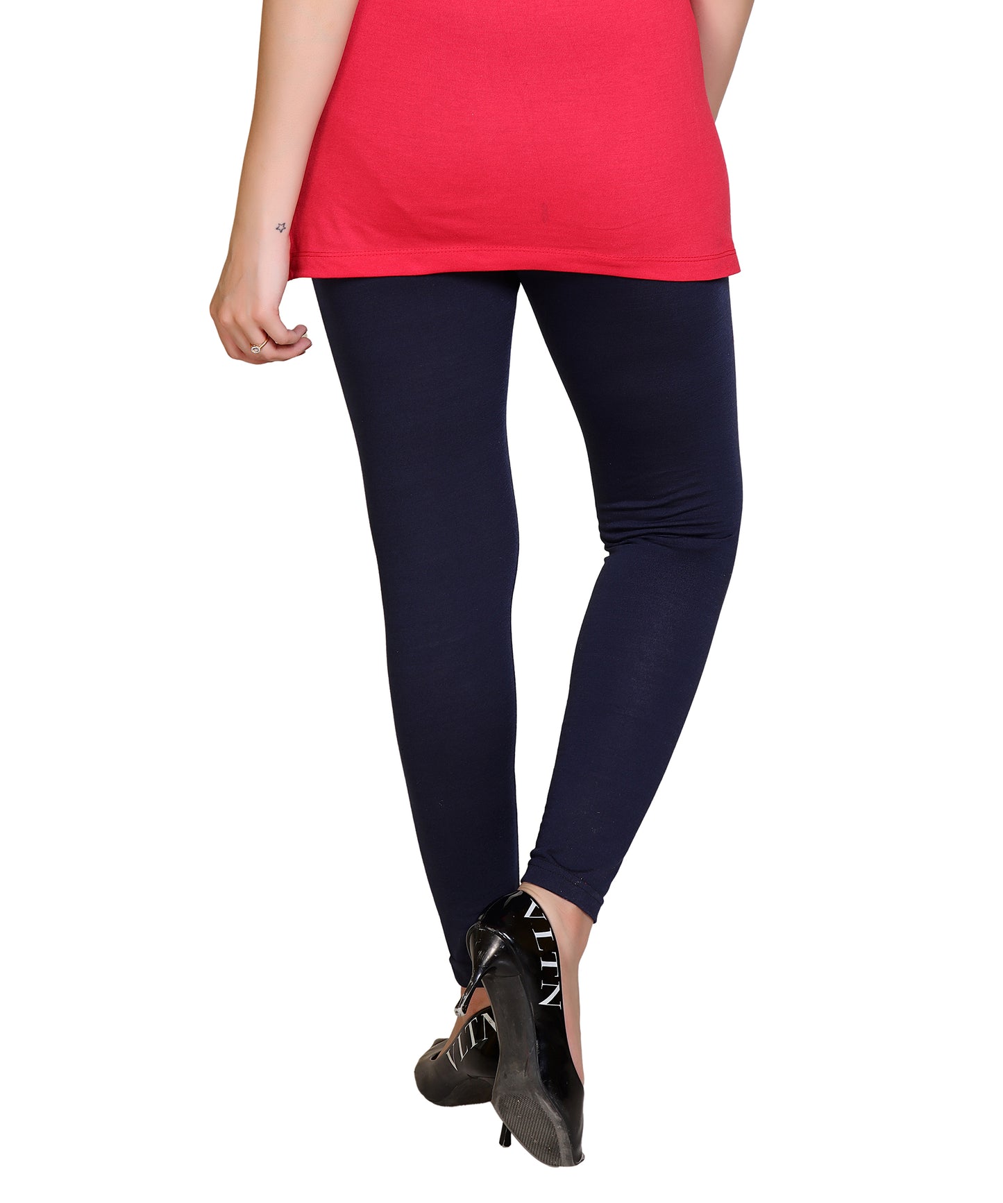 Women High Waist Leggings for Casual & Formal Wear Cotton Lycra Ankle Length