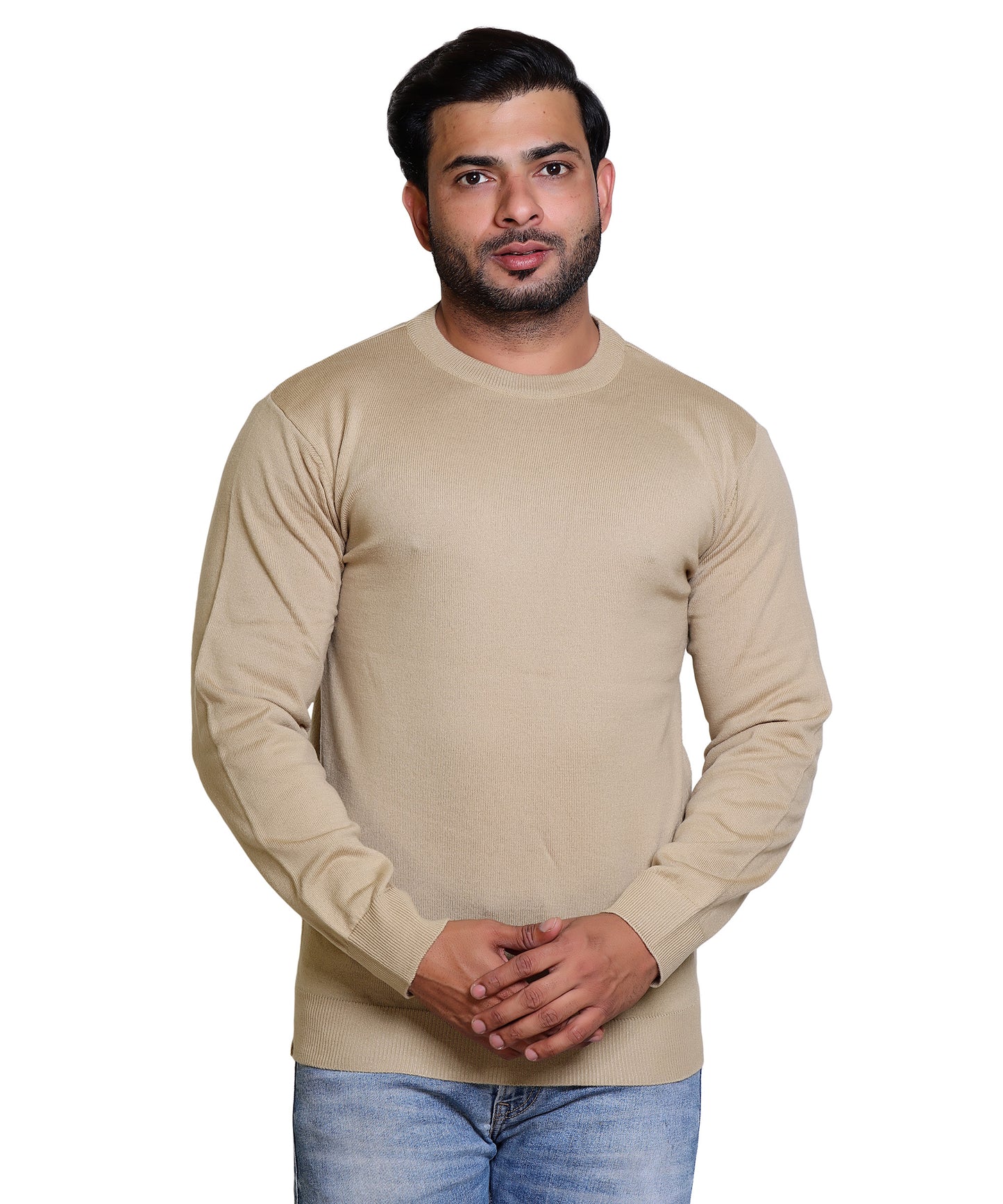 Men Round Neck Full Sleeves Sweater | 100% Acrylic Men Pullovers and Cardigans